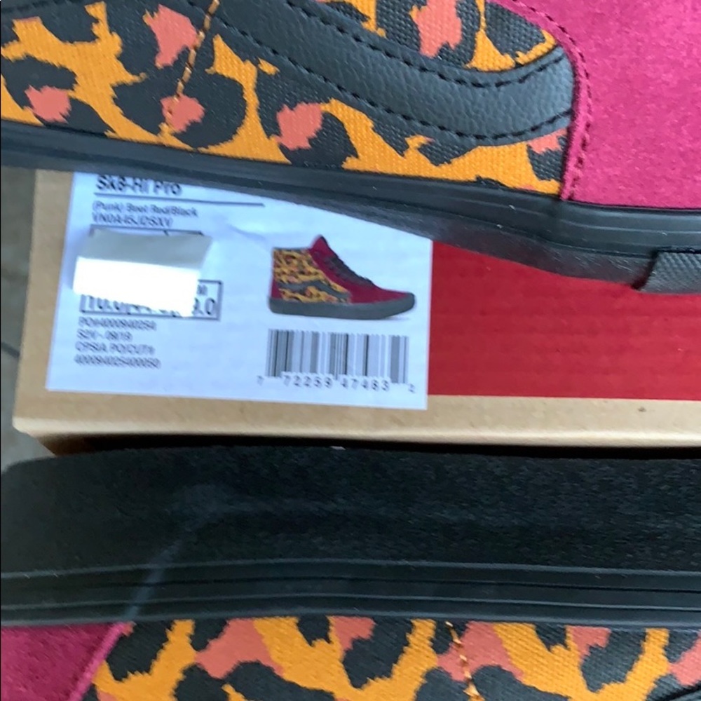 VANS SH8-HI PRO PUNK BEST RED/BLACK MEN’S - Picture 6 of 16